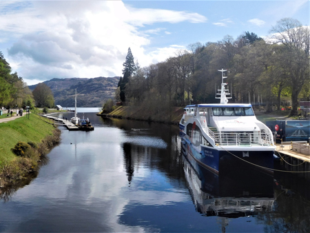 Boat trips on Caledonian Canal and Loch Ness